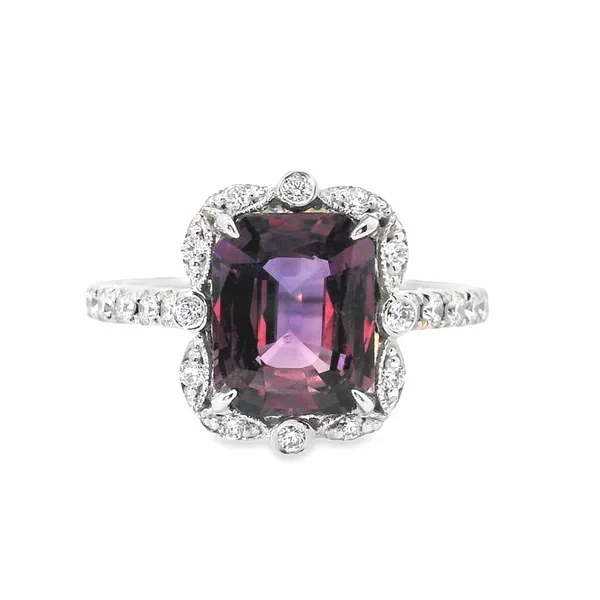 Aires Signature Magenta Sapphire and Diamond Ring Aires Jewelers Morris Plains, NJ