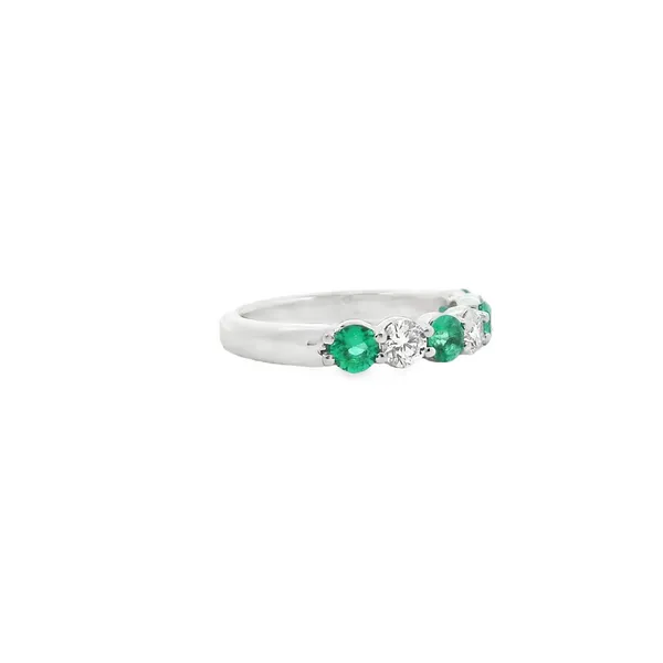 Aires Diamond and Emerald Ring Image 2 Aires Jewelers Morris Plains, NJ