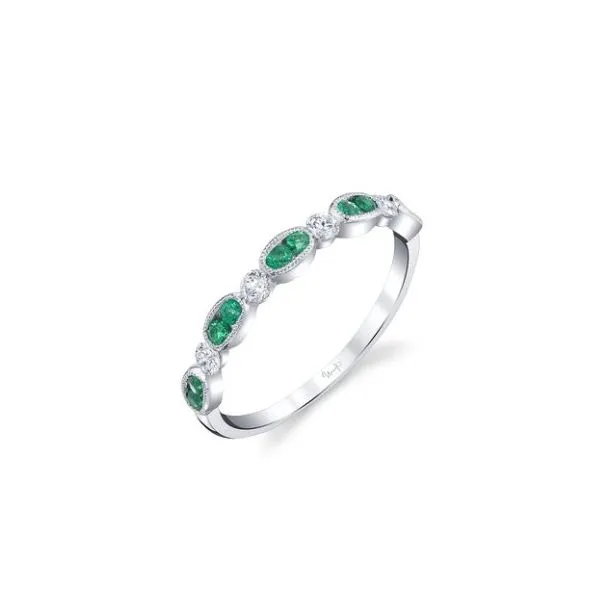 Uneek Emerald and Diamond Ring Aires Jewelers Morris Plains, NJ