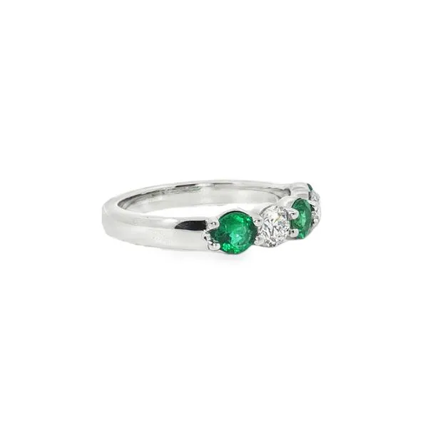 Aires emerald and Diamond Ring Image 2 Aires Jewelers Morris Plains, NJ