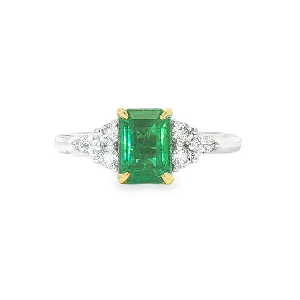 Aires Emerald and Diamond Ring Aires Jewelers Morris Plains, NJ