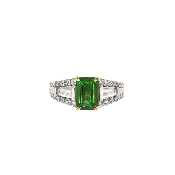 Aires Signature Tsavorite Garnet and Diamond Ring Aires Jewelers Morris Plains, NJ