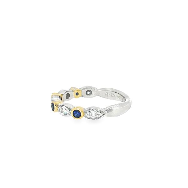 Aires Diamond and Sapphire Ring Image 2 Aires Jewelers Morris Plains, NJ