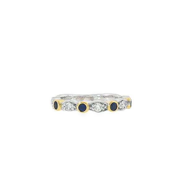 Aires Diamond and Sapphire Ring Aires Jewelers Morris Plains, NJ
