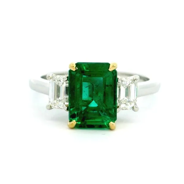 EMERALD AND DIAMOND RING Aires Jewelers Morris Plains, NJ
