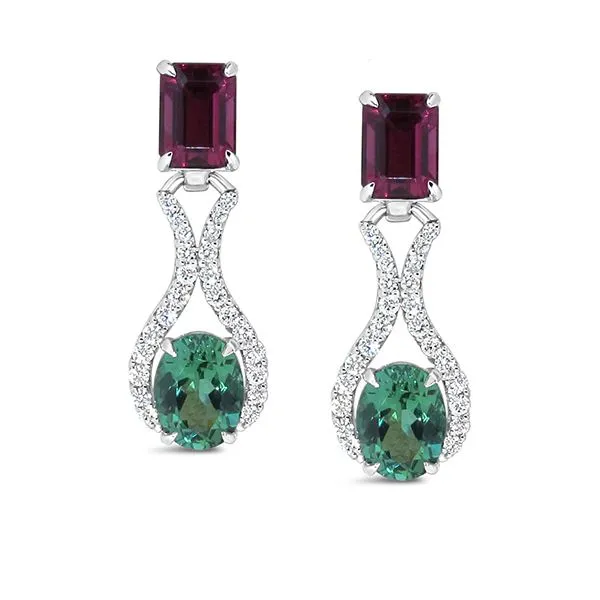 Aires Signature Tourmaline and Diamond Earrings Aires Jewelers Morris Plains, NJ