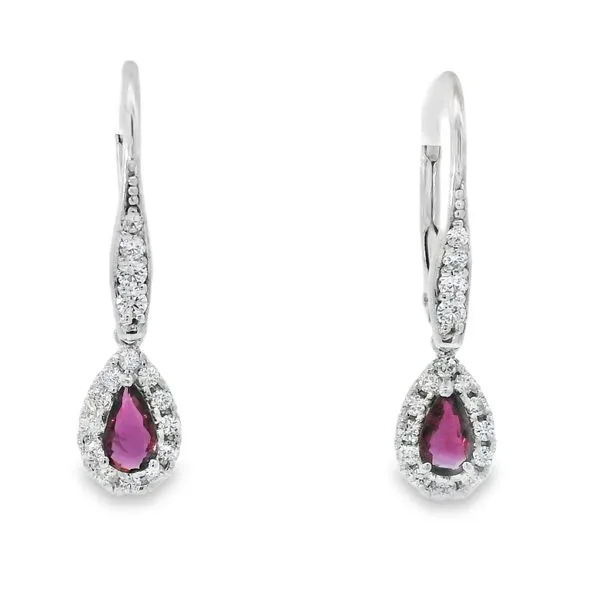 RUBY AND DIAMOND EARRINGS Aires Jewelers Morris Plains, NJ