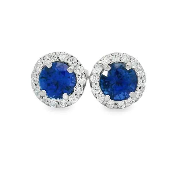 Sapphire and Diamond Earrings Aires Jewelers Morris Plains, NJ
