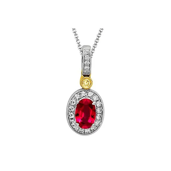 Simon G Ruby and Diamond Pendant Aires Jewelers Morris Plains, NJ