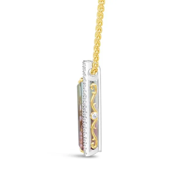 Aires Signature Tourmaline and Diamond Pendant Image 2 Aires Jewelers Morris Plains, NJ