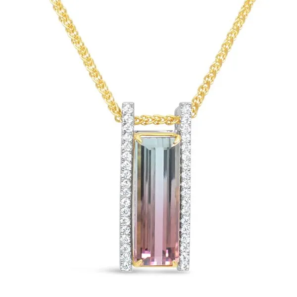 Aires Signature Tourmaline and Diamond Pendant Aires Jewelers Morris Plains, NJ