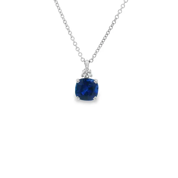 Aires Diamond and Sapphire Pendant Aires Jewelers Morris Plains, NJ