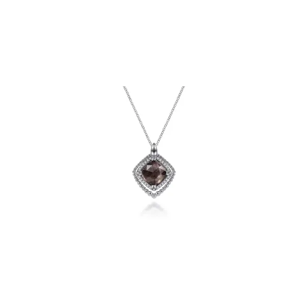 Gabriel & Co Silver Black Mother Of Pearl Pendant Aires Jewelers Morris Plains, NJ