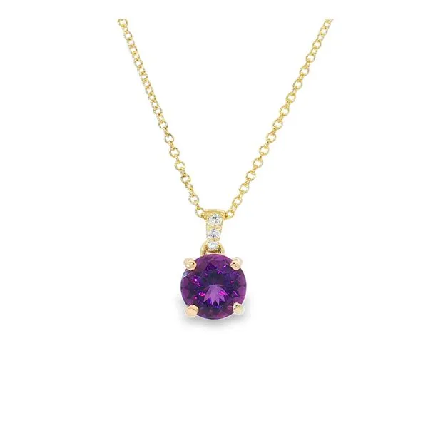 Aires Diamond and Amethyst Pendant Aires Jewelers Morris Plains, NJ