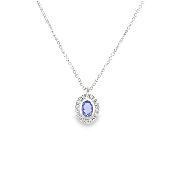 Aires Diamond and Tanzanite Pendant Aires Jewelers Morris Plains, NJ