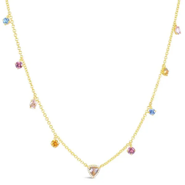 Aires Signature Montana Sapphire Necklace Aires Jewelers Morris Plains, NJ