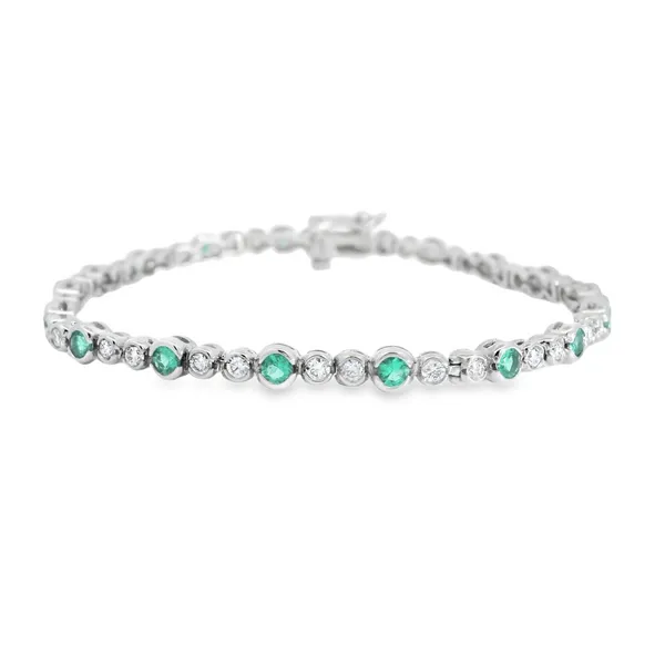 Emerald and Diamond Bracelet Aires Jewelers Morris Plains, NJ