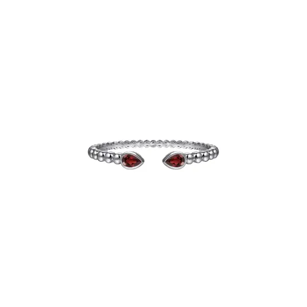 Gabriel & Co Silver Garnet Bracelet Aires Jewelers Morris Plains, NJ