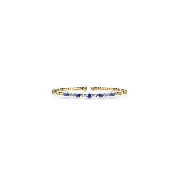 Gabriel & Co Diamond and Sapphire Bujukan Bracelet Aires Jewelers Morris Plains, NJ