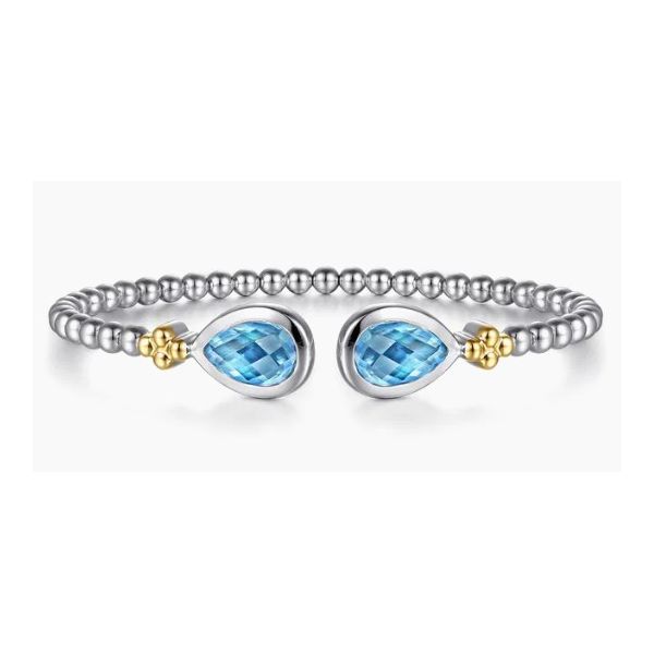 Gabriel & Co. Blue Topaz Bangle Bracelet Aires Jewelers Morris Plains, NJ