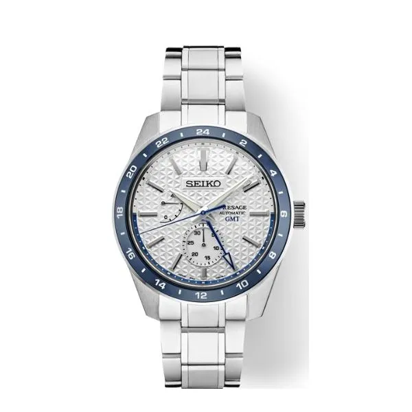 Seiko SEIKO PRESAGE SHARP EDGED SERIES GMT 001 277 00015 Aires Jewelers Morris Plains NJ