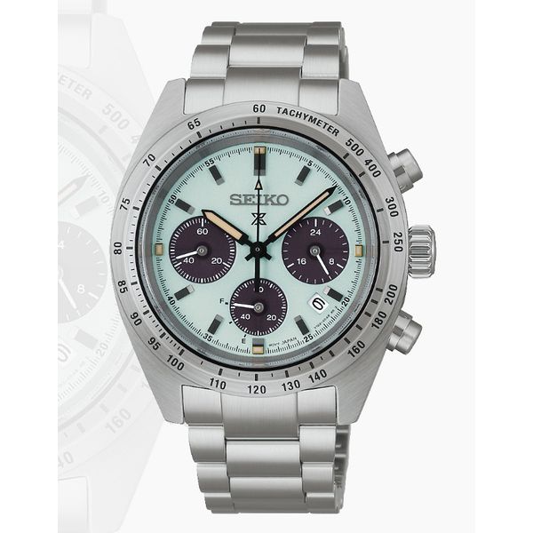 Seiko Prospex Speedtimer Solar Chronograph with Green Dial Aires Jewelers Morris Plains, NJ