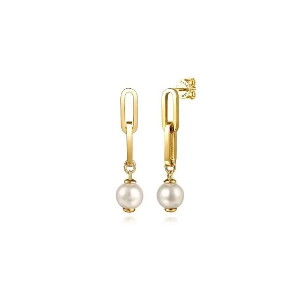 Gabriel & Co Pearl Earrings Aires Jewelers Morris Plains, NJ