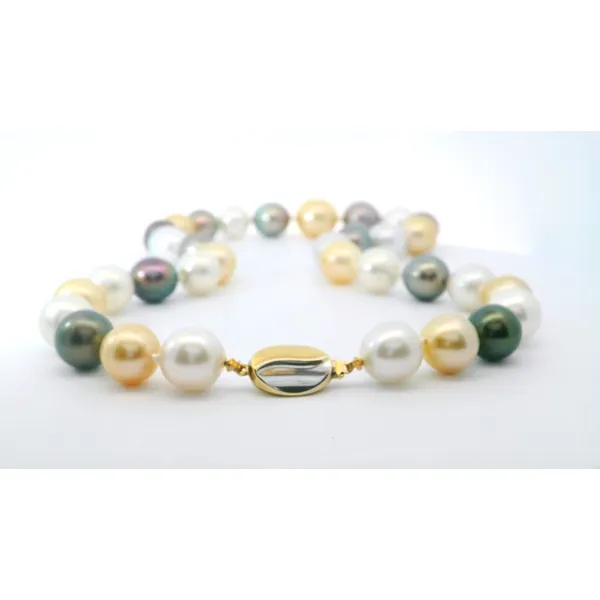 Multi-Colored Pearl Necklace Image 2 Aires Jewelers Morris Plains, NJ
