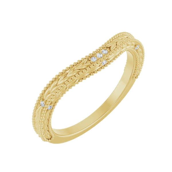 Gold Women's Wedding Band Aires Jewelers Morris Plains, NJ