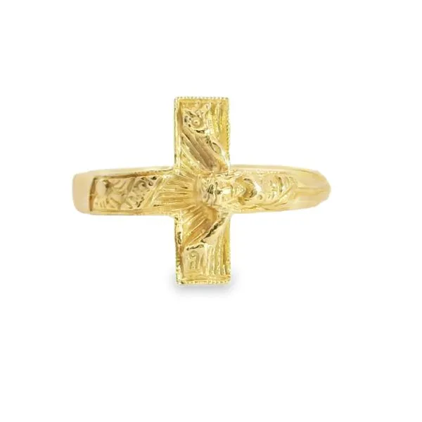 Gold Crucifix Ring Aires Jewelers Morris Plains, NJ