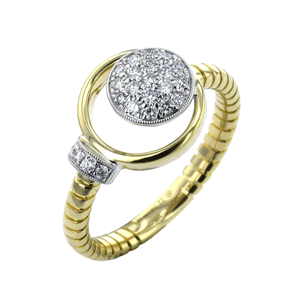 Simon G Two Tone Diamond Ring Aires Jewelers Morris Plains, NJ