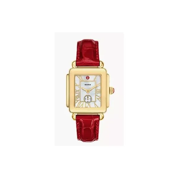 Michele Deco Sport Mid Ruby Red Aires Jewelers Morris Plains, NJ
