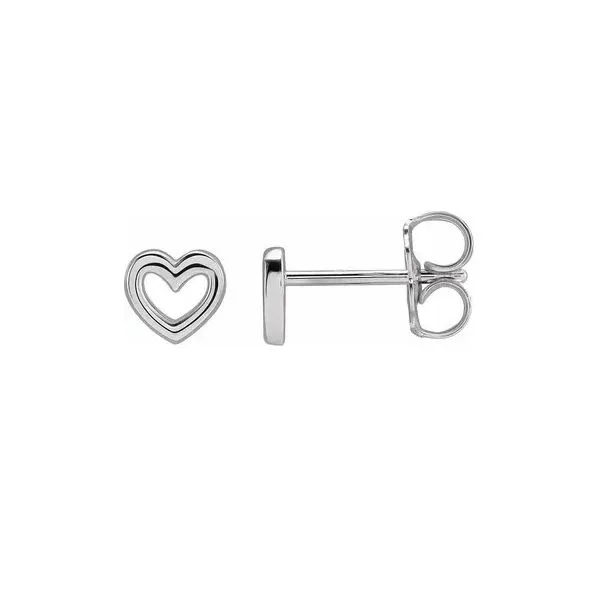 Gold Heart Earrings Aires Jewelers Morris Plains, NJ