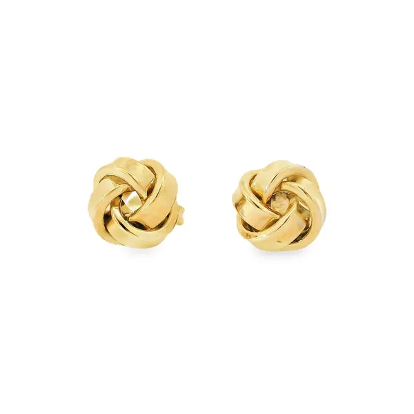 Gold Love Knot Eartings Aires Jewelers Morris Plains, NJ