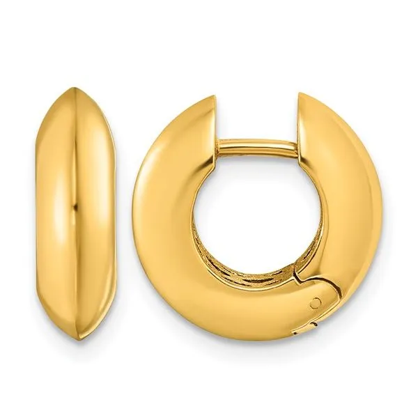 Gold Oval Hoop Earrings Aires Jewelers Morris Plains, NJ