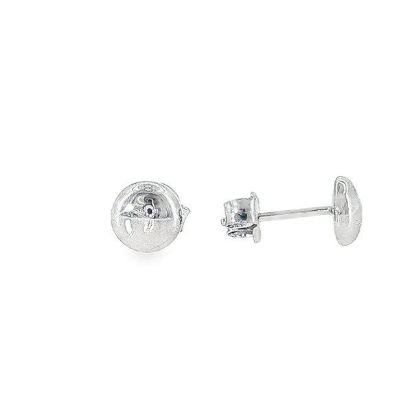 14K Gold Flat Button Stud Earrings Aires Jewelers Morris Plains, NJ