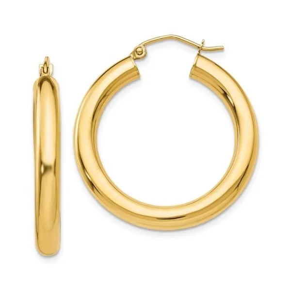 Gold Hoop Earrings Aires Jewelers Morris Plains, NJ
