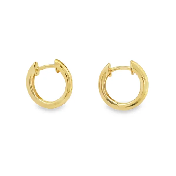 Gold Hoop Earrings Image 2 Aires Jewelers Morris Plains, NJ