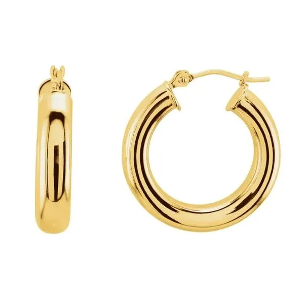 Gold Hoop Earrings Aires Jewelers Morris Plains, NJ