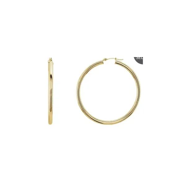 Gold Hoop Earrings Aires Jewelers Morris Plains, NJ