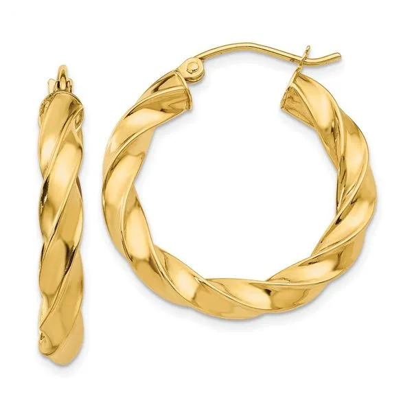 Gold Hoop Earrings Aires Jewelers Morris Plains, NJ