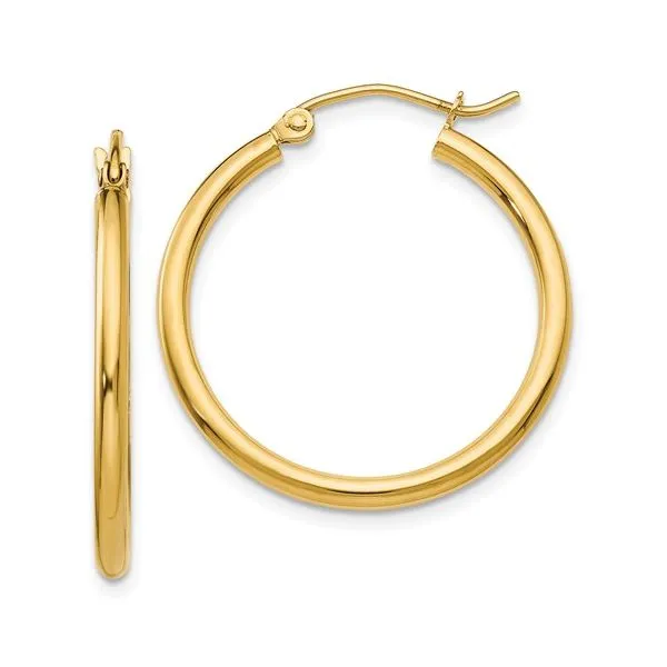 Gold Hoop Earrings Aires Jewelers Morris Plains, NJ