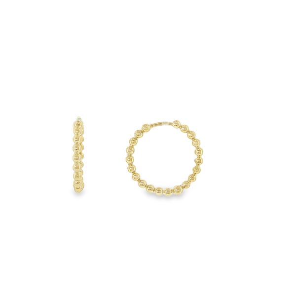 14K Yellow Gold Hoop Earrings Aires Jewelers Morris Plains, NJ
