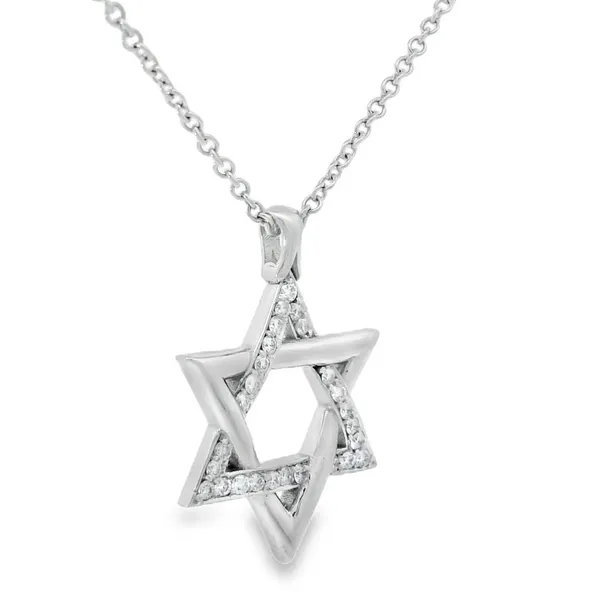 Diamond Star of David Pendant Image 2 Aires Jewelers Morris Plains, NJ