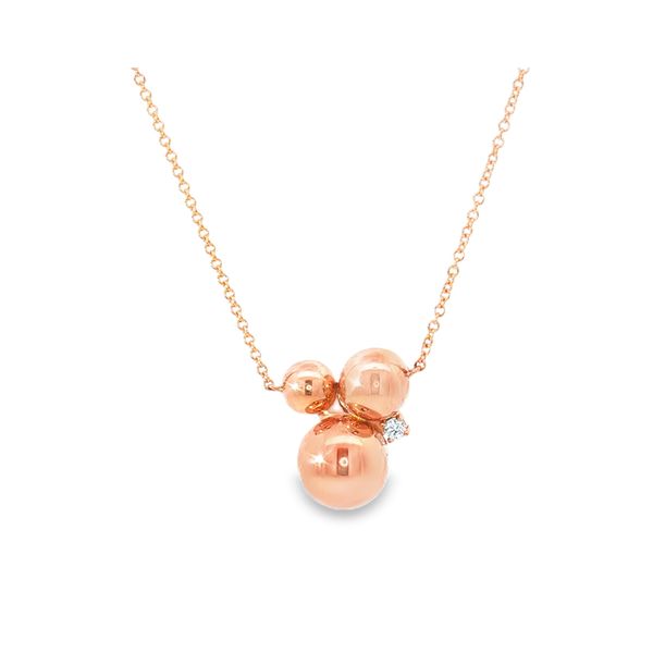 Aires Rose Gold Bubble Necklace Aires Jewelers Morris Plains, NJ