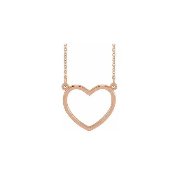 Gold Heart Pendant Aires Jewelers Morris Plains, NJ