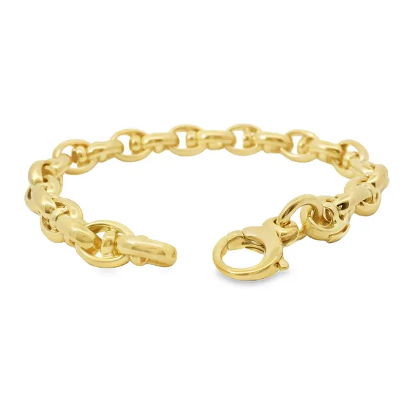 Gold Link Bracelet Image 2 Aires Jewelers Morris Plains, NJ