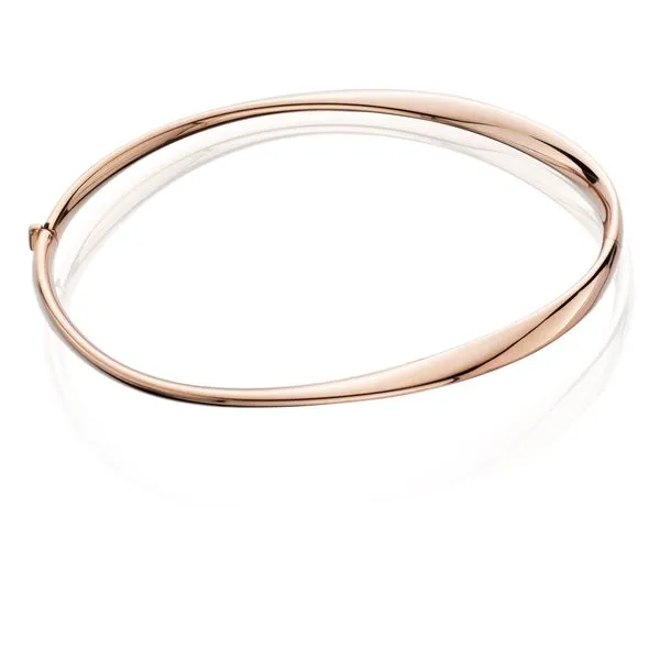 Gold Twist Hinge Bangle Aires Jewelers Morris Plains, NJ