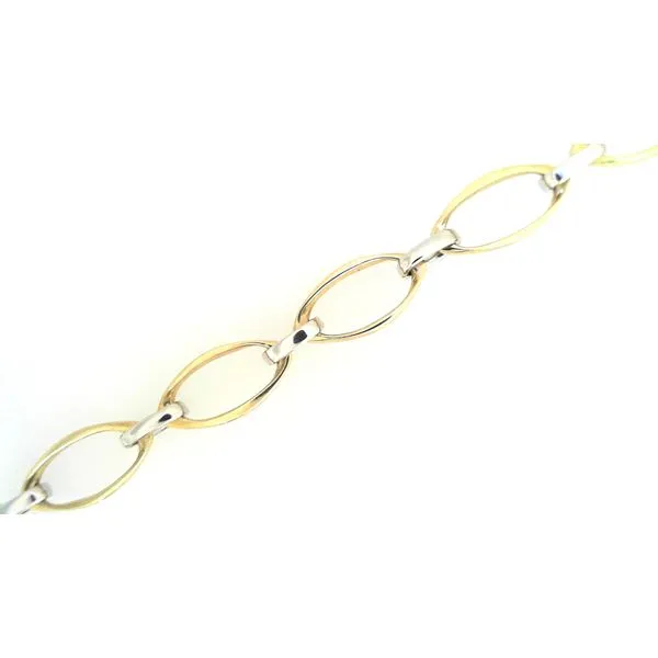 Two-Tone Gold Link Bracelet Aires Jewelers Morris Plains, NJ