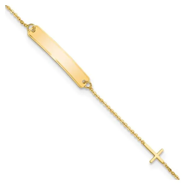 Gold Child ID Bracelet Aires Jewelers Morris Plains, NJ